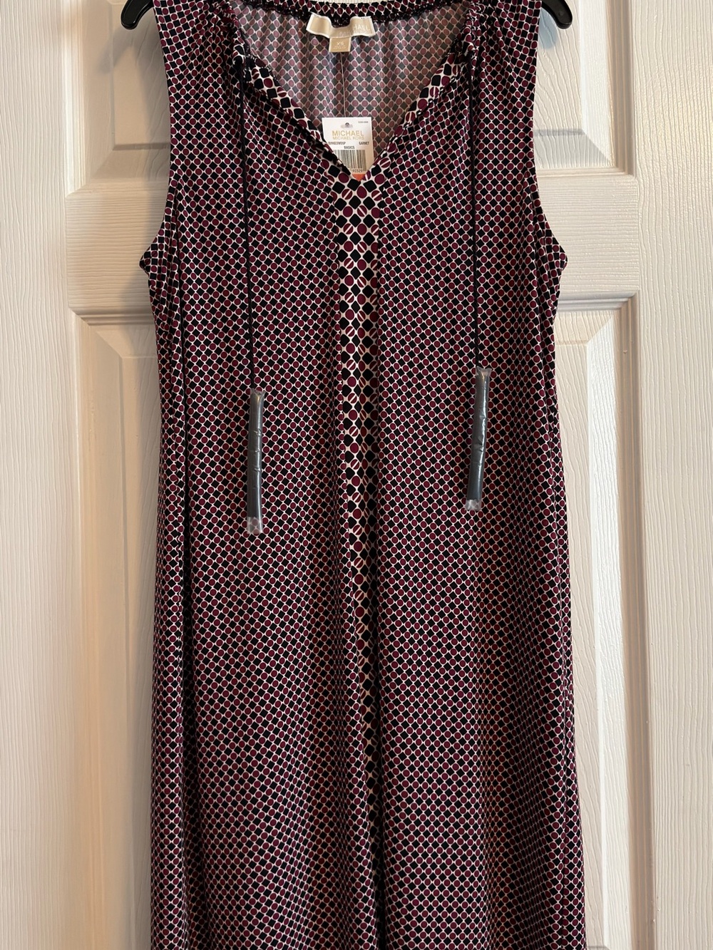 Michael Kors Garnet Geometric Midi Dress - Multicolor - Picture 3 of 5